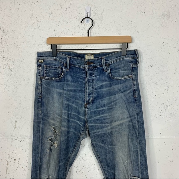 Citizens Of Humanity Corey Slouch Distressed Denim Jeans 26 Boyfriend - Picture 2 of 9